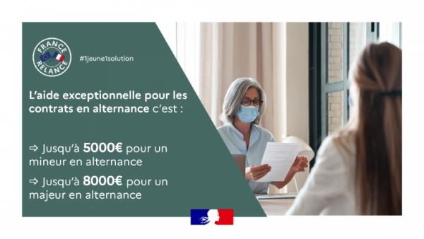 Aide exceptionnelle pour les contrats d'alternance